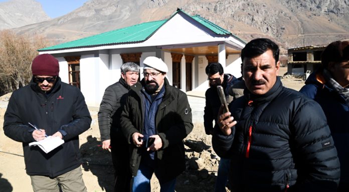 CEC Kargil Dr Mohd Jaffer Akhoon during his visit to Drass Sub Division. CEC Kargil Dr Mohd Jaffer Akhoon during his visit to Drass Sub Division.