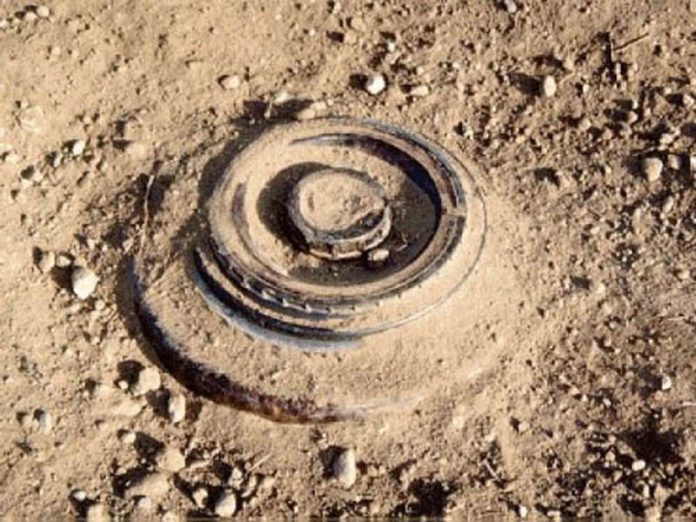 Land mine recovered Land mine recovered