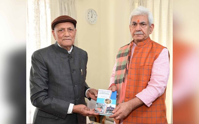 Padma Shri Dr K N Pandita, Youth Representing J&K At World Youth Festival Call On LG Manoj Sinha