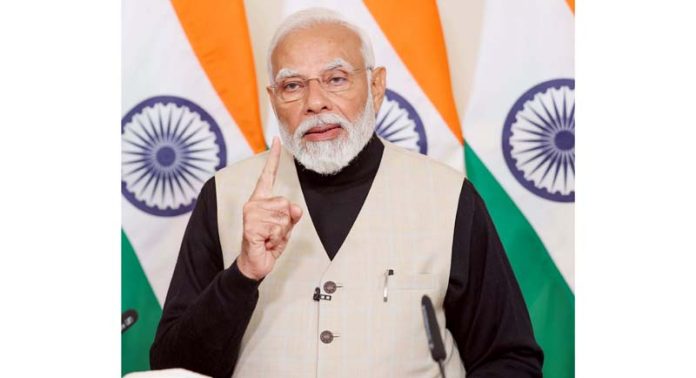 Prime Minister Narendra Modi speaks at interim budget in New Delhi on Thursday.(UNI) Prime Minister Narendra Modi speaks at interim budget in New Delhi on Thursday.(UNI)