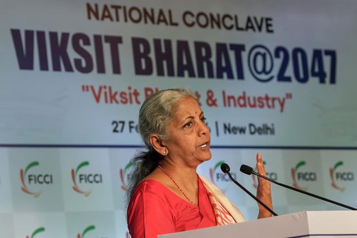 Sitharaman Asks India Inc To Align Itself With Goal Of 'Viksit Bharat' By 2047 Sitharaman Asks India Inc To Align Itself With Goal Of 'Viksit Bharat' By 2047