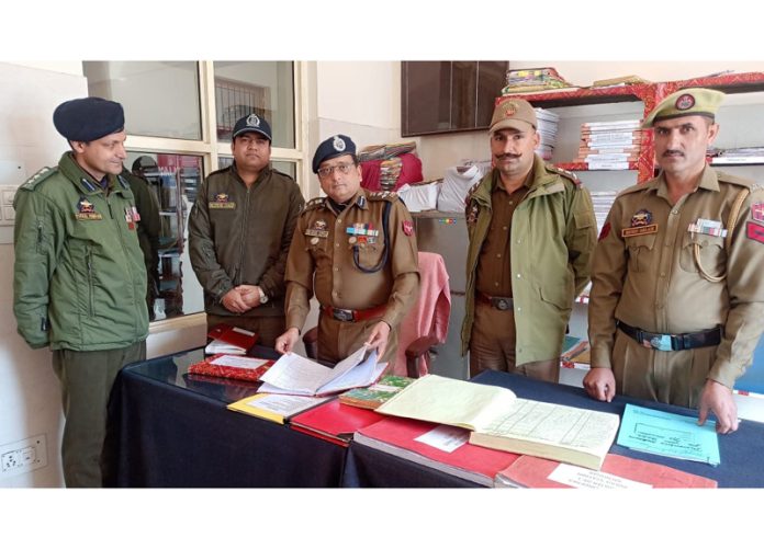 DIG Sunil Gupta conducting inspection at Police Station Mendhar. DIG Sunil Gupta conducting inspection at Police Station Mendhar.