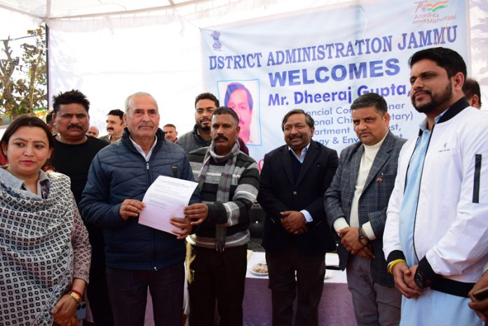 Additional Chief Secretary Dheeraj Gupta during visit to Marh. Additional Chief Secretary Dheeraj Gupta during visit to Marh.