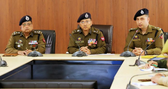 ADGP Jammu Zone, Anand Jain addressing a programme organised on Cybercrimes in Jammu on Thursday. ADGP Jammu Zone, Anand Jain addressing a programme organised on Cybercrimes in Jammu on Thursday.