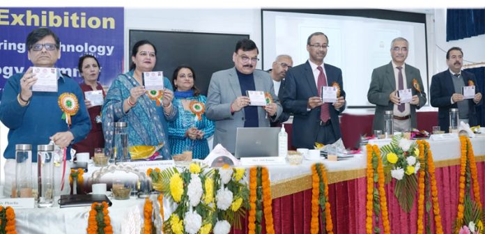Principal Secretary, Higher Education Department and others at the inaugural of 9th NCEEITET at GCET Jammu.