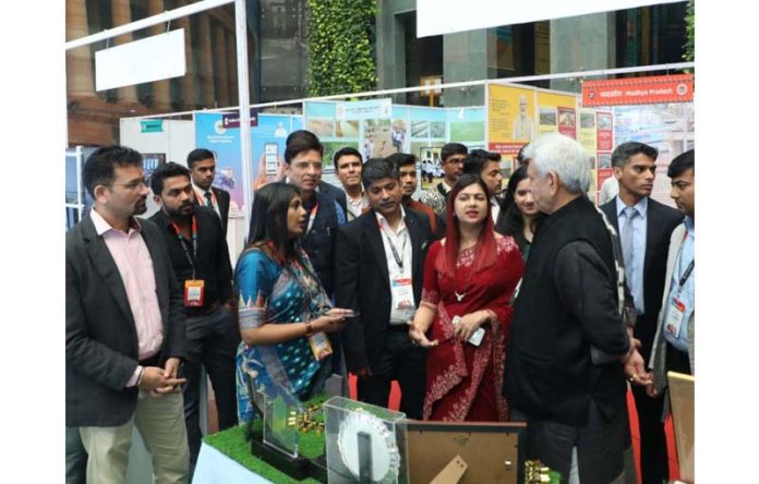 LG Manoj Sinha at ‘Sushasan Mahotsav’ in New Delhi on Saturday. LG Manoj Sinha at ‘Sushasan Mahotsav’ in New Delhi on Saturday.
