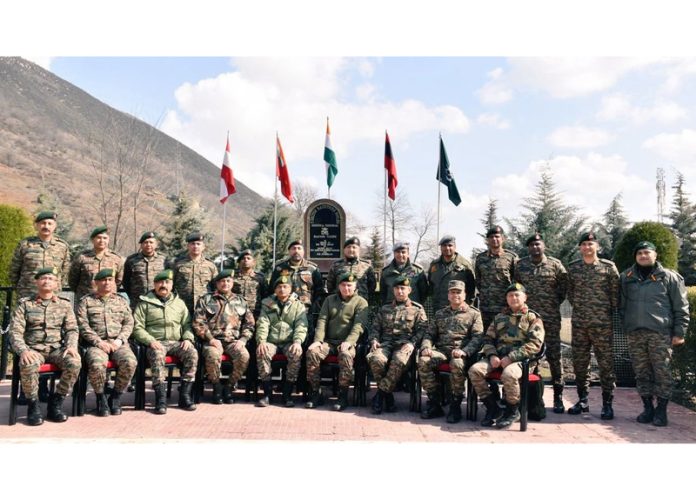 Northern Command chief Lt Gen MV Suchindra Kumar during a visit to review security situation in Kashmir. Northern Command chief Lt Gen MV Suchindra Kumar during a visit to review security situation in Kashmir.
