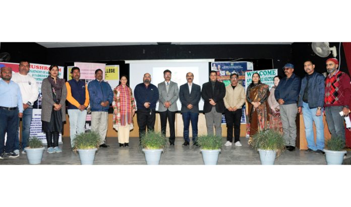 Dignitaries posing for group photograph during awareness programme on Monday.