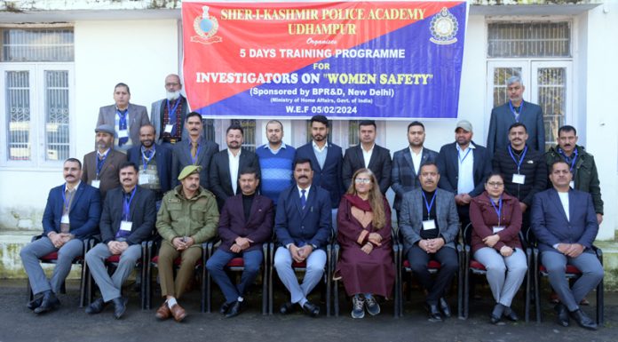 Participating Police officers and guests at the inaugural of training programme in SKPA.