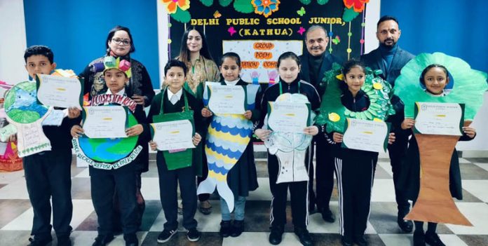 Students of Delhi Public School (Junior) Kathua posing with staff.