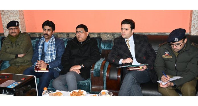 Rakesh Asthana, Special Monitor of NHRC during visit to migrant colony at Vessu in Kulgam.