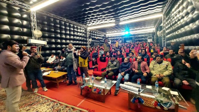 DC Kishtwar during an event on Thursday.