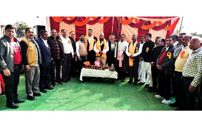 Dignitaries at the celebrations of Guru Gyagi Ji's 127th Jayanti on Saturday. Dignitaries at the celebrations of Guru Gyagi Ji's 127th Jayanti on Saturday.