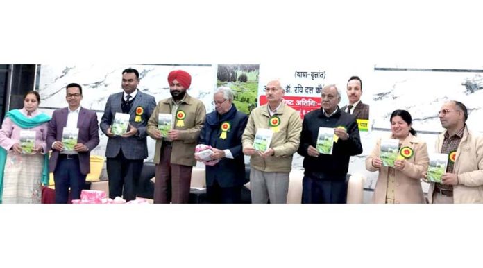 Dignitaries releasing the book 'Akhian Bole Jannat'.