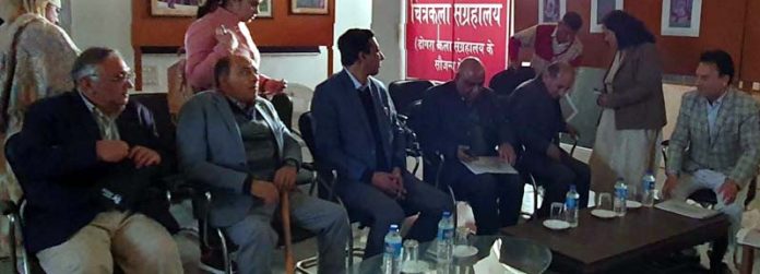 Principal Secretary Culture Suresh Kumar Gupta chairing a meeting on Thursday.