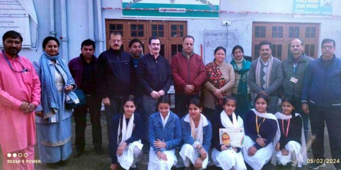 Dignitaries posing for a group photograph during an event on Monday.