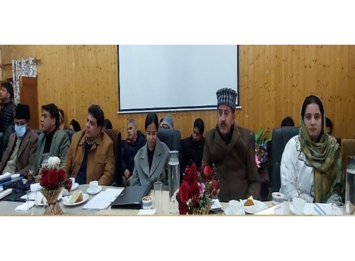 General Youth Secy and Sports Sarmad Hafeez during mega public darbar at Townhall Kupwara on Friday.