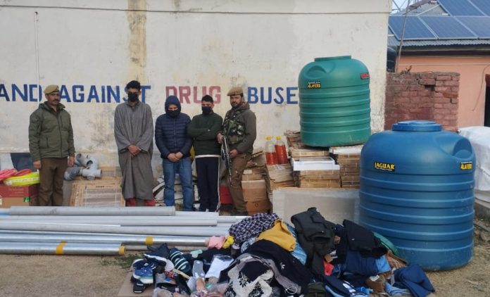 J&K | Police Solves Burglary Case Within 12 Hrs In Baramulla, 3 Arrested