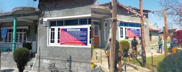 J&K Police Attach Drug Peddler's House Under NDPS Act In Kulgam