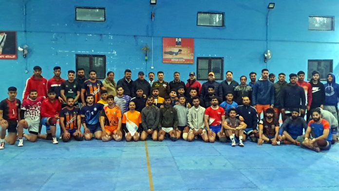 Selected players posing for group photograph.