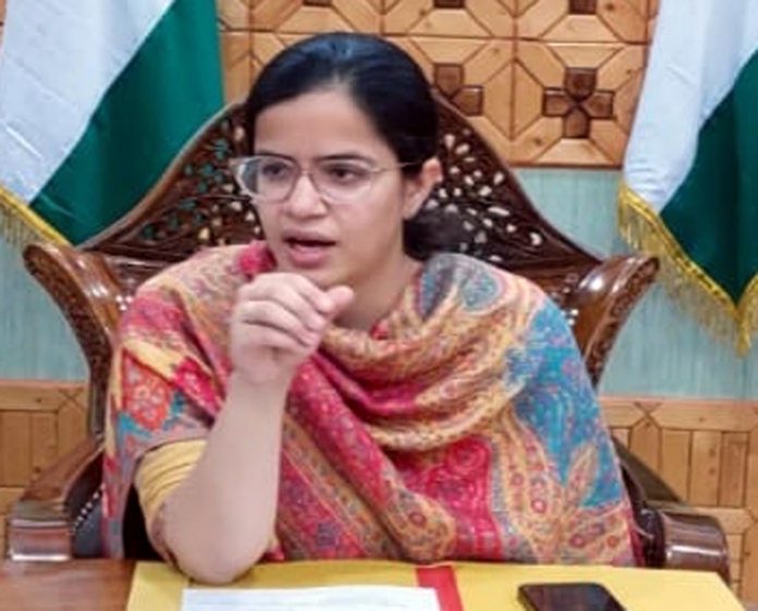 DC Kupwara chairing a meeting.