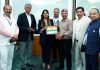 Yasha Mudgal (Commissioner Secretary, Tourism) and other dignitaries during JK Tourism Summit at Jagti campus of IIM Jammu.