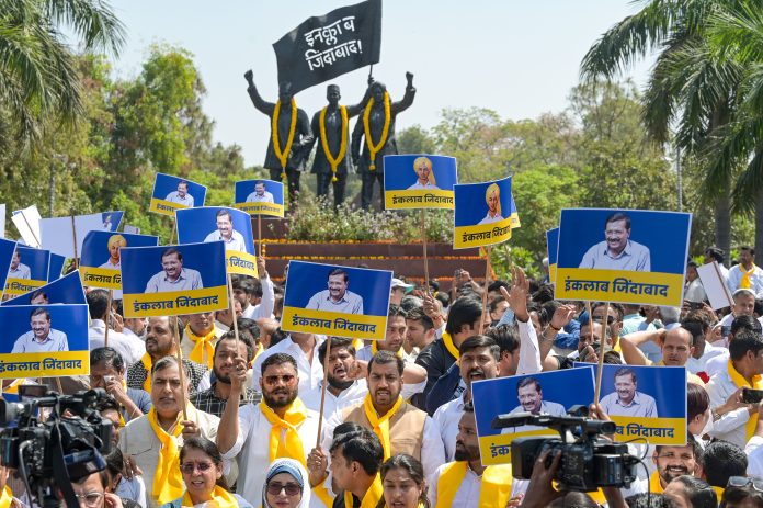AAP Protest | Punjab Minister Harjot Singh Bains, Somnath Bharti Detained By Police