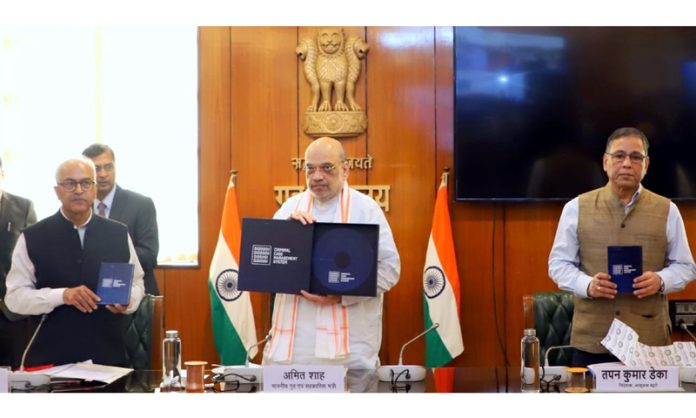 Union Home Minister Amit Shah inaugurating NIA office in Jammu virtually from New Delhi on Thursday. Union Home Minister Amit Shah inaugurating NIA office in Jammu virtually from New Delhi on Thursday.