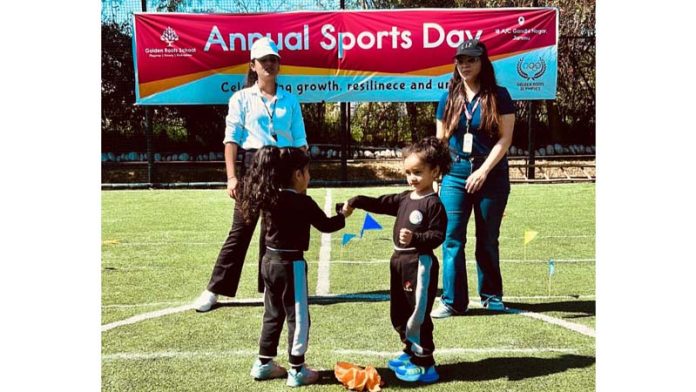 Toddlers taking part in games during Annual School Day of Golden Roots Preschool on Saturday. Toddlers taking part in games during Annual School Day of Golden Roots Preschool on Saturday.