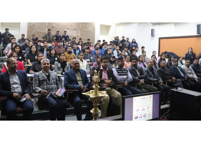 Guests from various universities attending a workshop organised at JUIT on Monday.