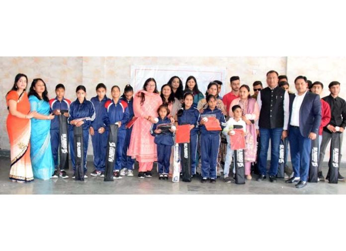 Members of IASOWA J&K during visit at Louis Braille School, Roop Nagar.