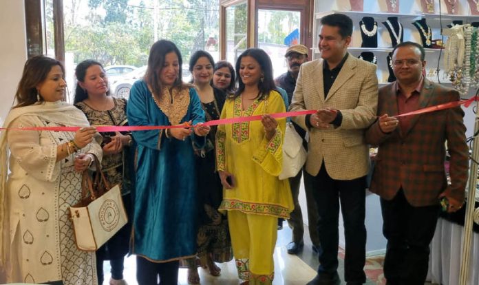 Ritu Mahajan, Deputy Commissioner Enforcement inaugurating an exhibition in Jammu on Friday.
