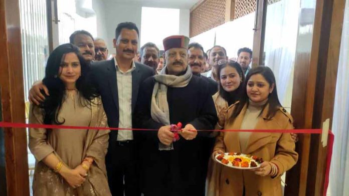Senior BJP leader Devender Singh Rana inaugurating state-of-art chamber of CA on Thursday.