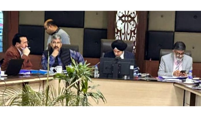 Commissioner Secretary I&C Vikramjeet Singh chairing a meeting.