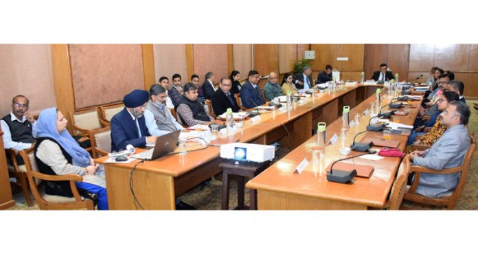 Vice-Chancellor Prof Pragati Kumar chairing SMVDU Academic Council meeting.