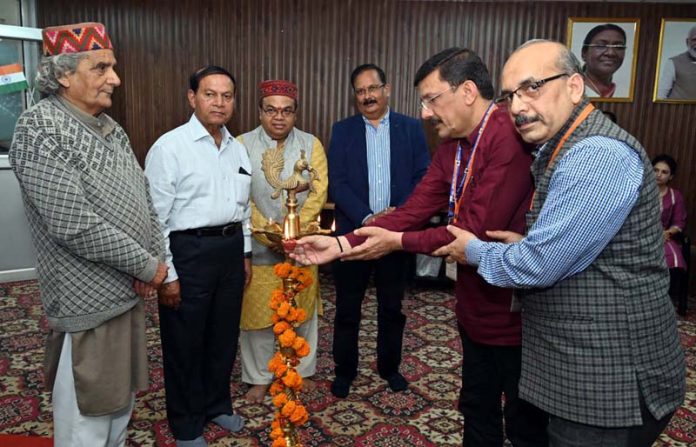 VC CUJ Prof Sanjeev Jain inaugurating Indian Language Conference in Brigadier Rajendra Singh Auditorium, Jammu.