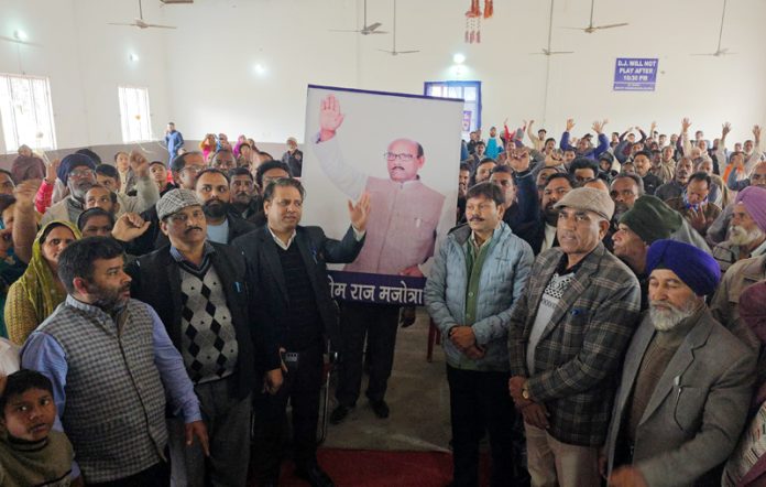 BSP activists during a function at Kathua on Sunday.
