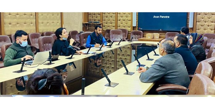 Officers being trained on security audit of departmental websites by JaKeGA officials in Jammu on Friday. Officers being trained on security audit of departmental websites by JaKeGA officials in Jammu on Friday.