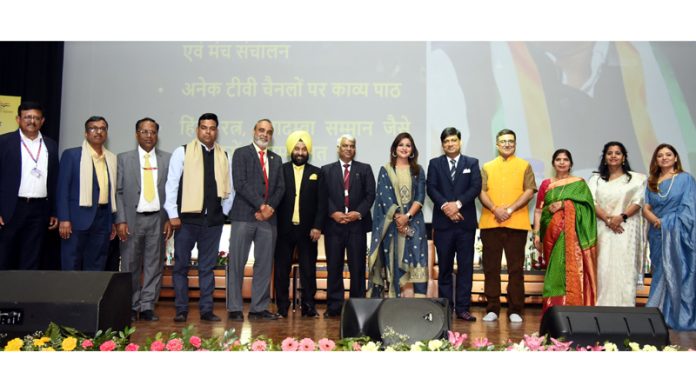 Guests and poets during Hindi Kavi Sammelan at Corporate Office of NHPC in Faridabad. Guests and poets during Hindi Kavi Sammelan at Corporate Office of NHPC in Faridabad.