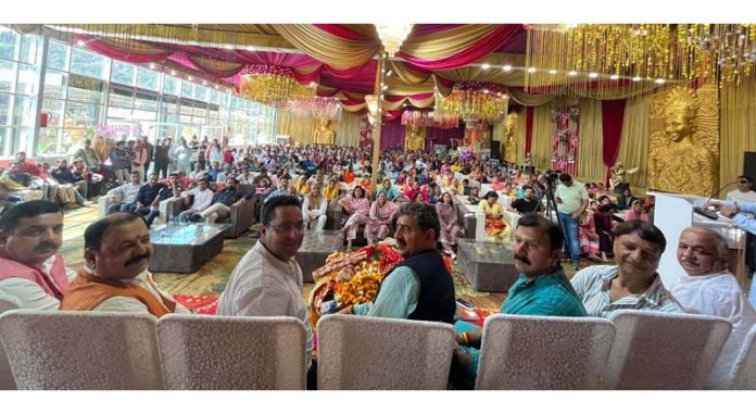 ‘New era of development begins under Modi’ Excelsior Correspondent KATRA, Mar 24: Jugal Kishore Sharma, Lok Sabha MP and party candidate Jammu Parliamentary constituency held Congress responsible for the miseries of the people in Jammu and Kashmir, who were deprived of the real development and the avenues of socio-economic upliftment for decades after independence. Jugal, while addressing public gathering here today after paying obeisance at Mata Vaishno Devi shrine assured the people that more and more works of development and welfare will be brought to the constituency in third tenure as MP and stressed upon the people to contribute in massive victory of the BJP in upcoming polls to see Narendra Modi as PM for third term. Jugal said that the BJP deserves the support and vote of the people from all sections of the society as it has worked with commitment to wipe tears of poor, needy and discriminated class and that the Congress should be taught lesson for its wrong doings. Jugal said that in the present era of modern and easily accessible means of communication, the parties like Congress cannot mislead the people any more. He said that the BJP-led NDA Government under PM Narendra Modi, has introduced the culture of real development and social welfare in the country and the people of Jammu and Kashmir too have been benefitted. He said that even a layman can well conclude that the Congress ruled the country for promoting dynastic politics and indulged in appeasement policy but the BJP delivered justice to all, it reached at the doorsteps of the people with various schemes and made the all round development of every area of the country. “For the first time J&K has got prestigious institutions like IIT, IIM, AIIMS, flyovers, tunnels, bridges, network of road, rail and air connectivity and today this UT is no less than any other most developed States or UTs in India and the credit for the same goes to the PM Narendra Modi”, Jugal said and added that the days of uncertainty and insecurity are over now, new era of development has flourished here during Modi’s rule and we are marching fast on the path of progress and prosperity. Ajay Nanda, former Minister, Arvind Gupta, district Prabhari, Rohit Dubey, district president, Kuldeep Dubey, senior leader, Baldev Raj Sharma, former MLA, Saraf Singh Nag, DDC, Nirmala Devi, DDC, Rajinder Mengi, Raju Manhas, Kabla Singh, Sheel Mangotra, Ajay Baru, Ankush Baru, Shiv Sharma, Ramesh, Vijay Paroch, Chain Singh, Pawan Singh, Ritu Thakur, Mahila Morcha president, Yograj, Sham Lal Bhagat, Chander Mohan, Sarpanches, Panches, member of BDCs and DDCs, Raghav Kesar, were prominent among those who also sought public support for BJP while addressing the gathering. BJP senior leader Shashi Gupta conducted proceedings on this occasion.