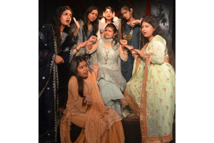 A scene from play ‘Rehearsal’ staged by Natrang at Jammu on Thursday. A scene from play ‘Rehearsal’ staged by Natrang at Jammu on Thursday.