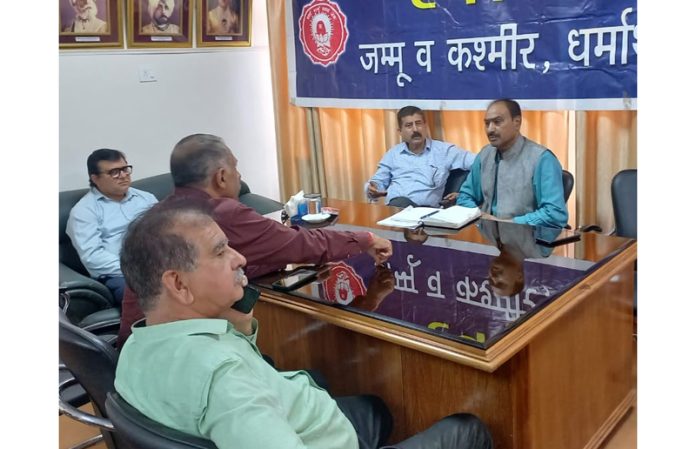Representatives of various religious bodies during a meeting. Representatives of various religious bodies during a meeting.