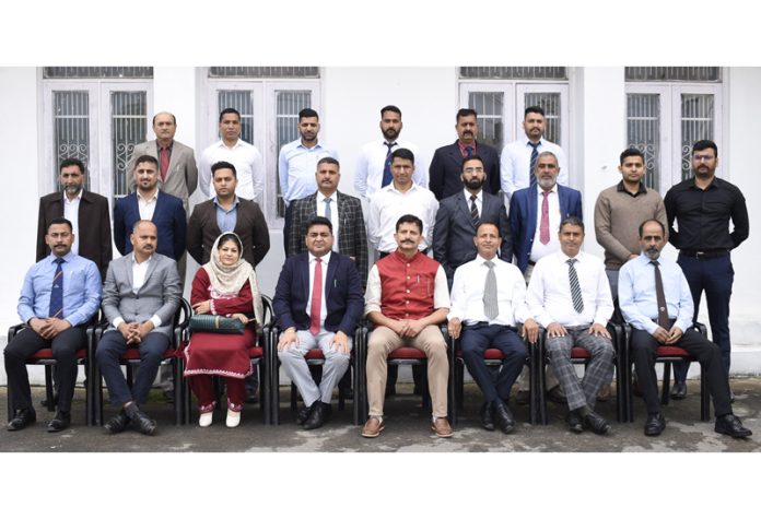 Officers attending a training course on juvenile justice, posing for a group photograph at SKPA Udhampur on Friday.