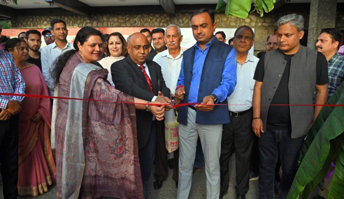 Suresh Kumar Gupta, Principal Secretary, Department of Culture along with Ramesh Kumar, Divisional Commissioner, Jammu inaugurating a function in Jammu on Friday. Suresh Kumar Gupta, Principal Secretary, Department of Culture along with Ramesh Kumar, Divisional Commissioner, Jammu inaugurating a function in Jammu on Friday.