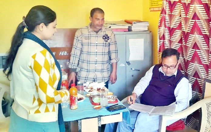 CMO Doda, Dr. Om Kumar inspecting health facilities in Doda.