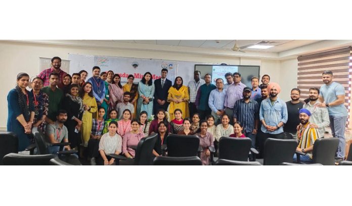 Guests along with faculty and students of CUJ during University’s weekly program Thursday Mind Meet.