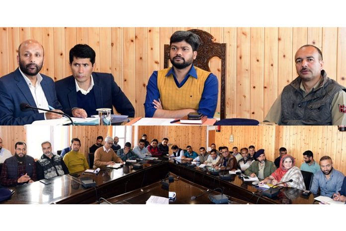 DC Ganderbal chairing a meeting. DC Ganderbal chairing a meeting.