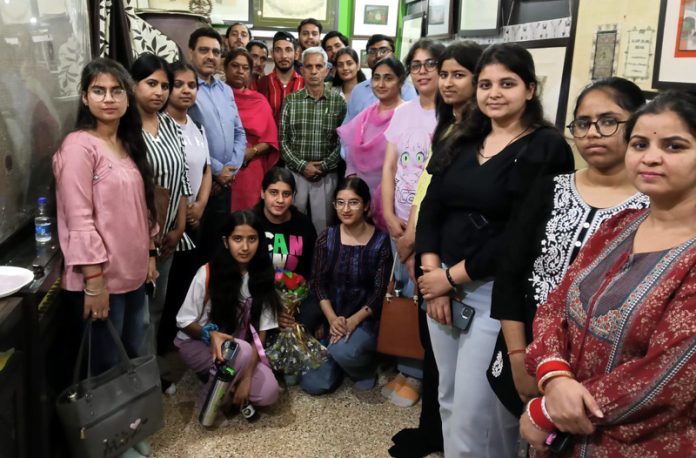Students posing after participating in an awareness programme organised by MCC in Jammu on Friday. Students posing after participating in an awareness programme organised by MCC in Jammu on Friday.