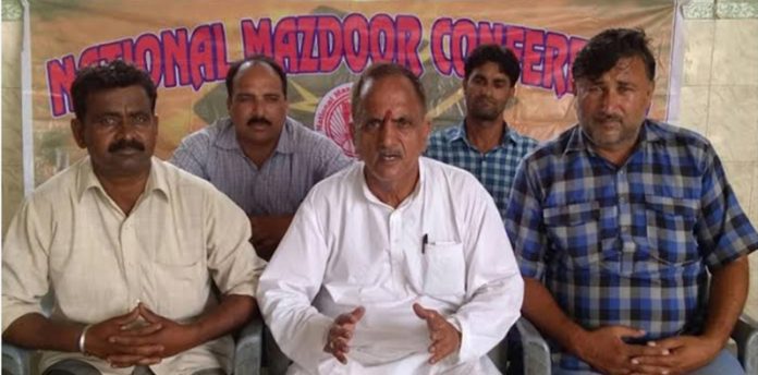 NMC president Subash Shastri addressing a press conference in Jammu on Friday. NMC president Subash Shastri addressing a press conference in Jammu on Friday.