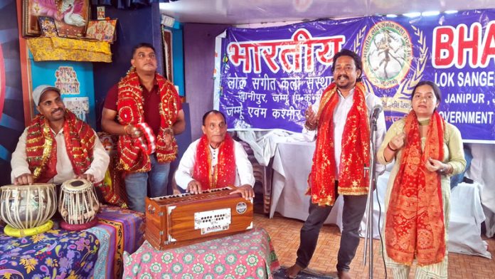 BLSKS artists during a programme at Jammu on Wednesday.